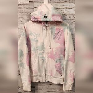 Ladies TNA zip up hoodie size large floral summer